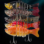 5PCS Faux Lure Set Fish Hard Fake Bait Fishing Lures Artificial Bait Tackle Gear V528-MULTI-SEGMENT-FISHBAIT-5PCS-886861