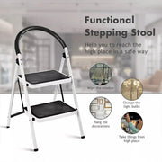 Folding Portable Multi Step Ladder with Handrail Household A Type Iron Ladder V528-MULTI-STEP-LADDER-2-957656