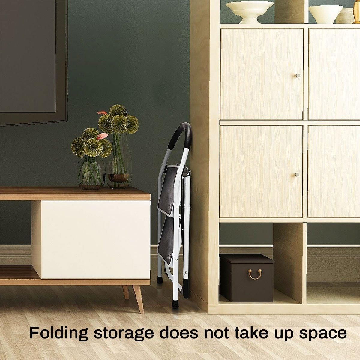 Folding Portable Multi Step Ladder with Handrail Household A Type Iron Ladder V528-MULTI-STEP-LADDER-2-957656