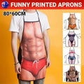 Funny Adult Men Women Novelty Aprons Party Game Cooking Kitchen BBQ Baking - Muscle Pants V528-MUSCLEPANTS-56-408434