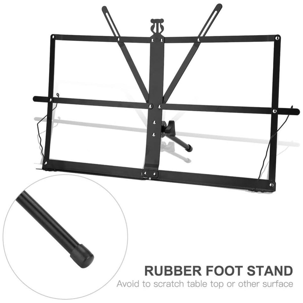 Portable Folding Music Stand Iron Desktop Book Holder Reading Sheet Rack Display V528-MUSIC-STAND-722040