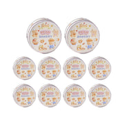 10PCS Cookie Tin Box Metal Biscuit Gift Box Candy Packaging Dragon Year Baking - Bread Bear (bump) V528-MUZZLE-BOX-10PCS-ATMBXX-756084