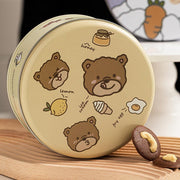 10PCS Cookie Tin Box Metal Biscuit Gift Box Candy Packaging Dragon Year Baking - Bread Bear (bump) V528-MUZZLE-BOX-10PCS-ATMBXX-756084
