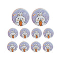 10PCS Cookie Tin Box Metal Biscuit Gift Box Candy Packaging Dragon Year Baking - Carrot Rabbit V528-MUZZLE-BOX-10PCS-HLBXT-956152
