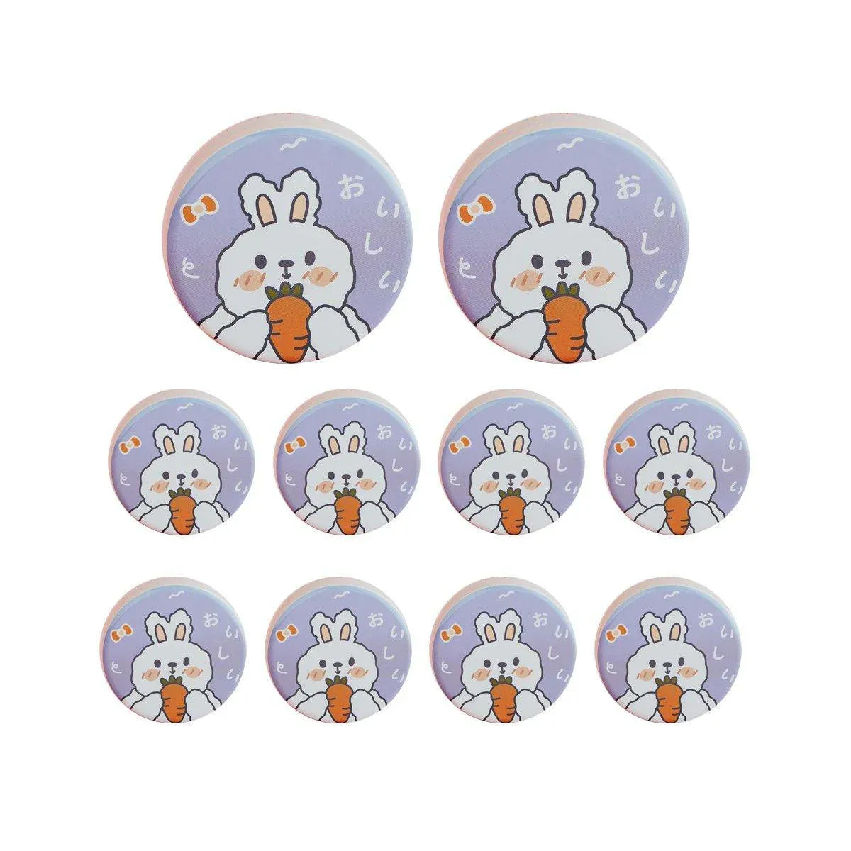 10PCS Cookie Tin Box Metal Biscuit Gift Box Candy Packaging Dragon Year Baking - Carrot Rabbit V528-MUZZLE-BOX-10PCS-HLBXT-956152