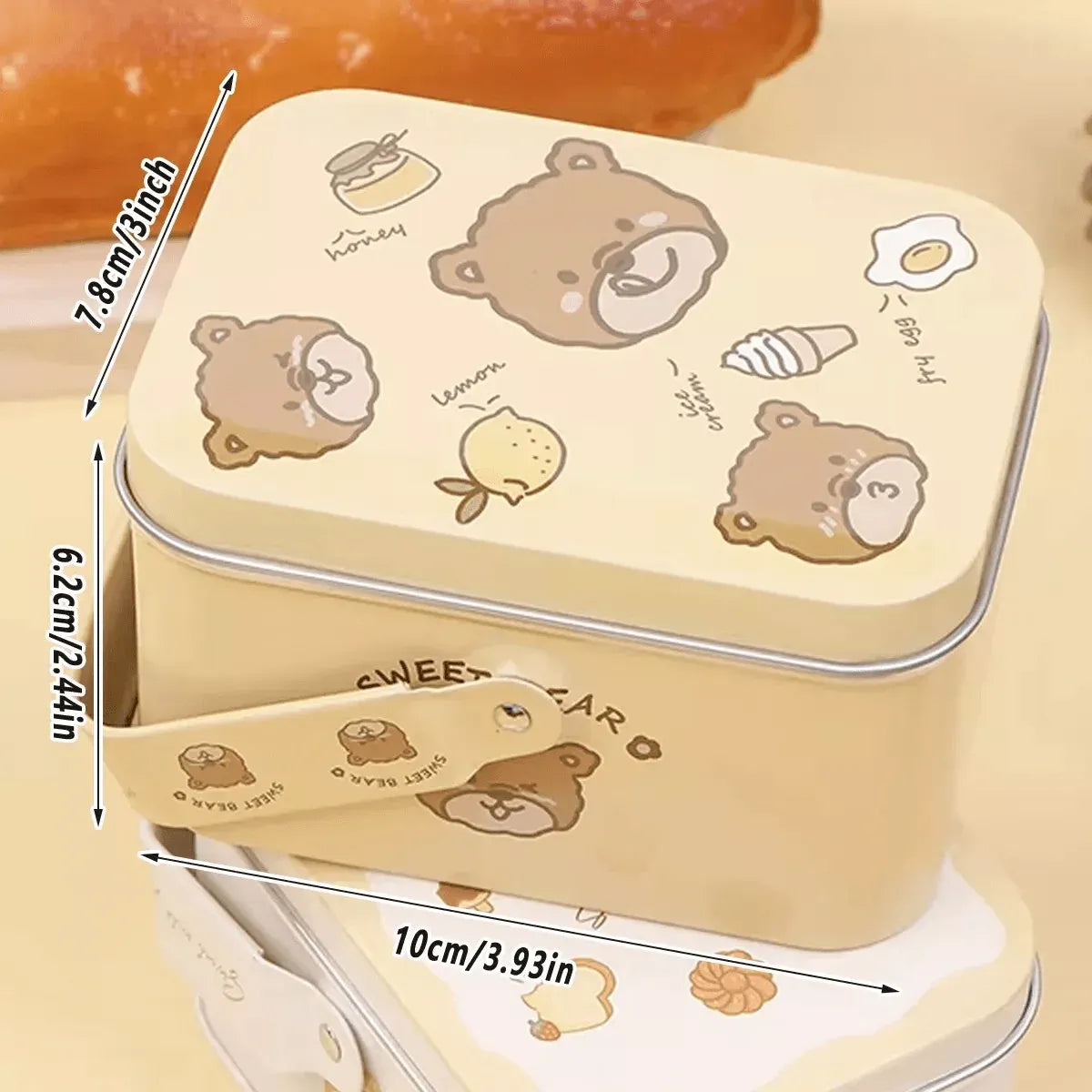 10PCS Cookie Tin Box Metal Biscuit Gift Box Candy Packaging Dragon Year Baking - Carrot Rabbit V528-MUZZLE-BOX-10PCS-HLBXT-956152