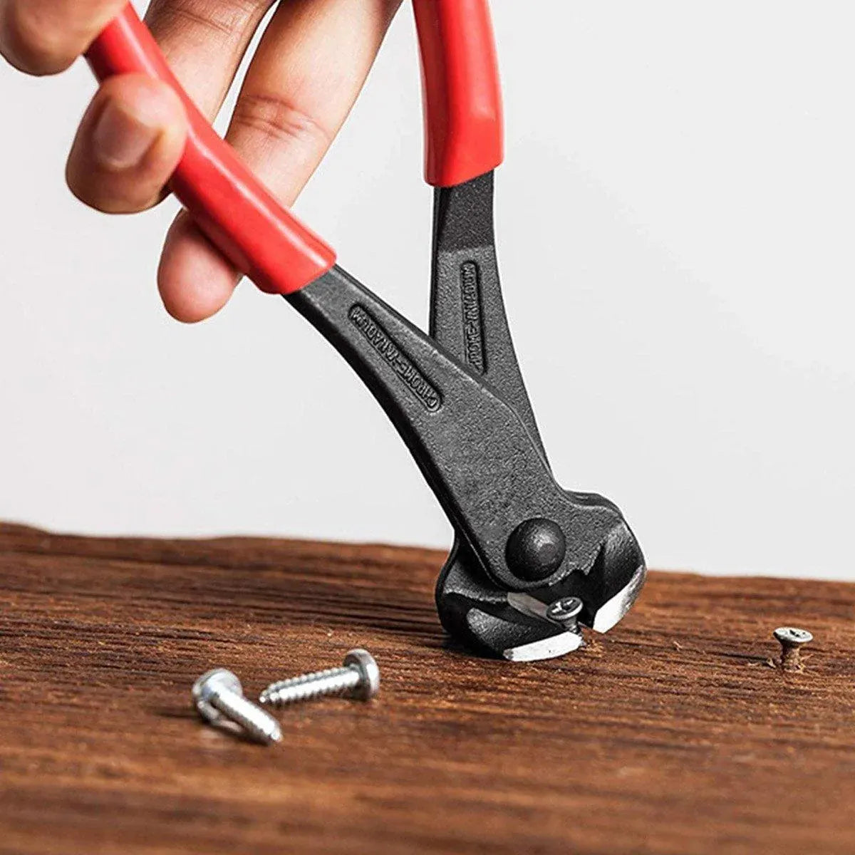 Nail Puller Nail Remover Tool Cutting Pliers Carpenter Tools End Cutting Pliers - 8 inch V528-NAIL-PLIER-8-YELLOW-146164