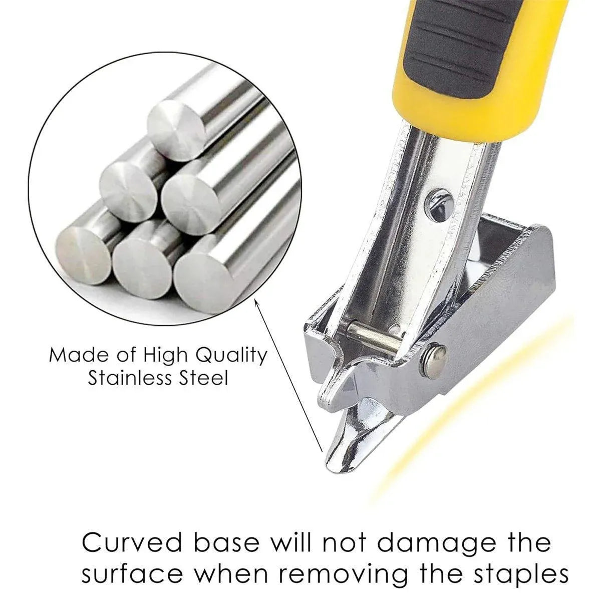 Easy Nail Puller Ergonomic Design for Quick Nail Removal Efficient Hand Tool - Yellow V528-NAIL-PULLER-YELLOW-773765