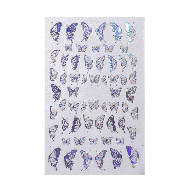 3D Nail Butterfly Design Sticker Decor Decal Holographic Laser Nail Art Sticker - Gold L-02 V528-NAILBUTTERFLY-GOLDL02-524816