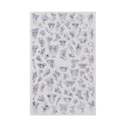 3D Nail Butterfly Design Sticker Decor Decal Holographic Laser Nail Art Sticker - Silver L-04 V528-NAILBUTTERFLY-SILVERL04-534752
