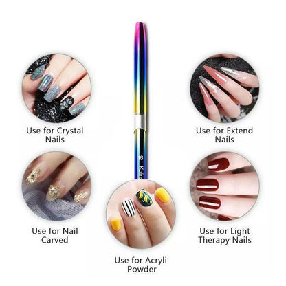 Kolinsky Acrylic Nail Art Brush Manicure Powder Professional Tools Size 2-18 - 14# V528-NAILENHANCEMENTCRYSTALPEN-14-751919