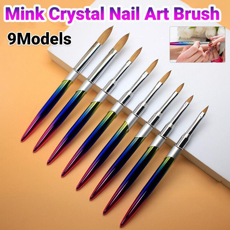 Kolinsky Acrylic Nail Art Brush Manicure Powder Professional Tools Size 2-18 - 2# V528-NAILENHANCEMENTCRYSTALPEN-2-194143