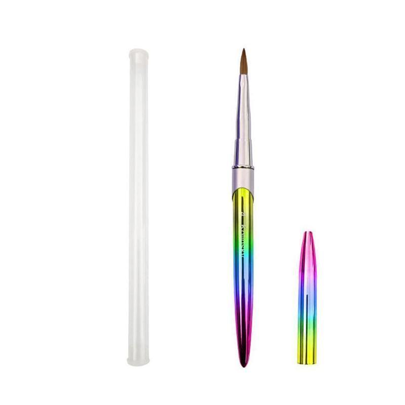 Kolinsky Acrylic Nail Art Brush Manicure Powder Professional Tools Size 2-18 - 2# V528-NAILENHANCEMENTCRYSTALPEN-2-194143