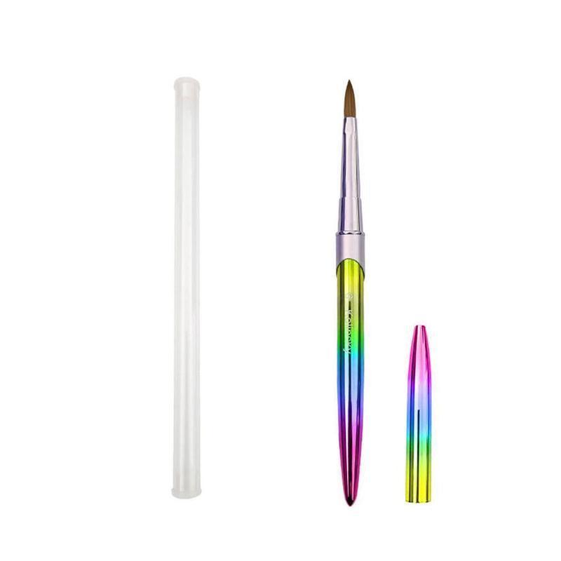 Kolinsky Acrylic Nail Art Brush Manicure Powder Professional Tools Size 2-18 - 2# V528-NAILENHANCEMENTCRYSTALPEN-2-194143