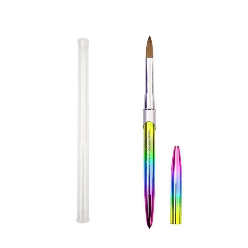 Kolinsky Acrylic Nail Art Brush Manicure Powder Professional Tools Size 2-18 - 2# V528-NAILENHANCEMENTCRYSTALPEN-2-194143