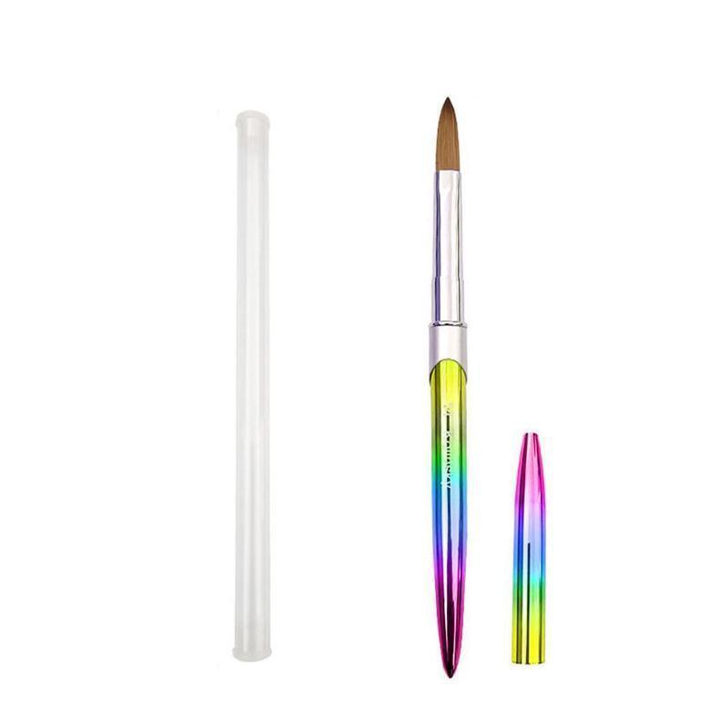 Kolinsky Acrylic Nail Art Brush Manicure Powder Professional Tools Size 2-18 - 2# V528-NAILENHANCEMENTCRYSTALPEN-2-194143