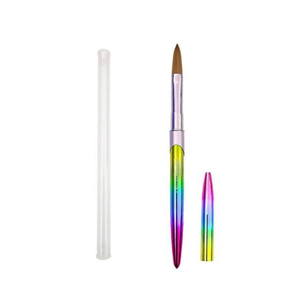 Kolinsky Acrylic Nail Art Brush Manicure Powder Professional Tools Size 2-18 - 2# V528-NAILENHANCEMENTCRYSTALPEN-2-194143