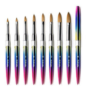 Kolinsky Acrylic Nail Art Brush Manicure Powder Professional Tools Size 2-18 - 6# V528-NAILENHANCEMENTCRYSTALPEN-6-603286