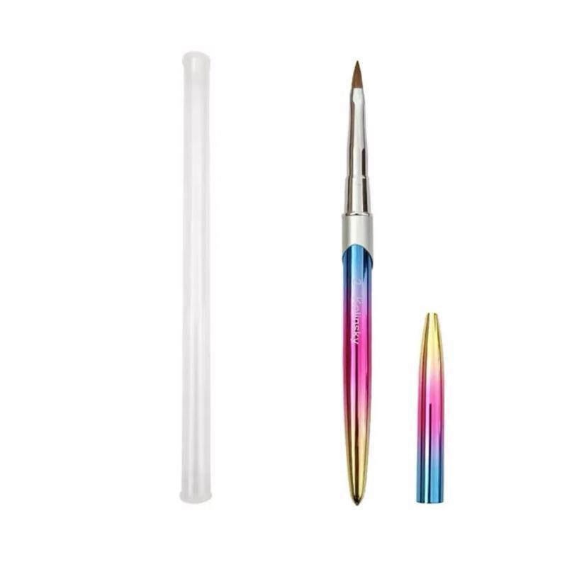 Kolinsky Acrylic Nail Art Brush Manicure Powder Professional Tools Size 2-18 - 6# V528-NAILENHANCEMENTCRYSTALPEN-6-603286