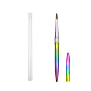 Kolinsky Acrylic Nail Art Brush Manicure Powder Professional Tools Size 2-18 - 6# V528-NAILENHANCEMENTCRYSTALPEN-6-603286