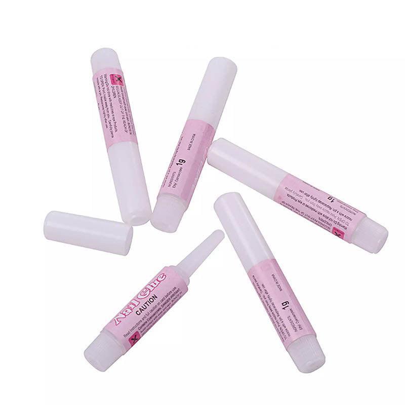 Nail Glue Adhesive 2g for Fake Nails Tips Acrylic Nail Art Strong Bond 2 to 50PCS - 50PCS V528-NAILGLUE-50PCS-7575463