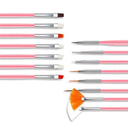 Nail Art Design Brushes Dotting Pen Tool Set Painting Uv Gel Drawing Brush 15Pcs - White V528-NAILPEN-WHITE-22857