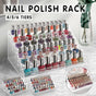 Nail Polish Storage Rack with 4 to 6 Tiers Acrylic Display Stand for Makeup and Lipstick - 5Tiers V528-NAILPOLISHRACK-5TIER-339567
