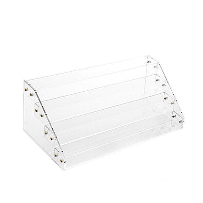 Nail Polish Storage Rack with 4 to 6 Tiers Acrylic Display Stand for Makeup and Lipstick - 5Tiers V528-NAILPOLISHRACK-5TIER-339567