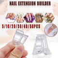 5-50Pcs Nail Tips Clip Clamps For Poly Gel Quick Building Extension Builder Tool - 5PCS V528-NAILPROLONGCLIP-5PCS-54651