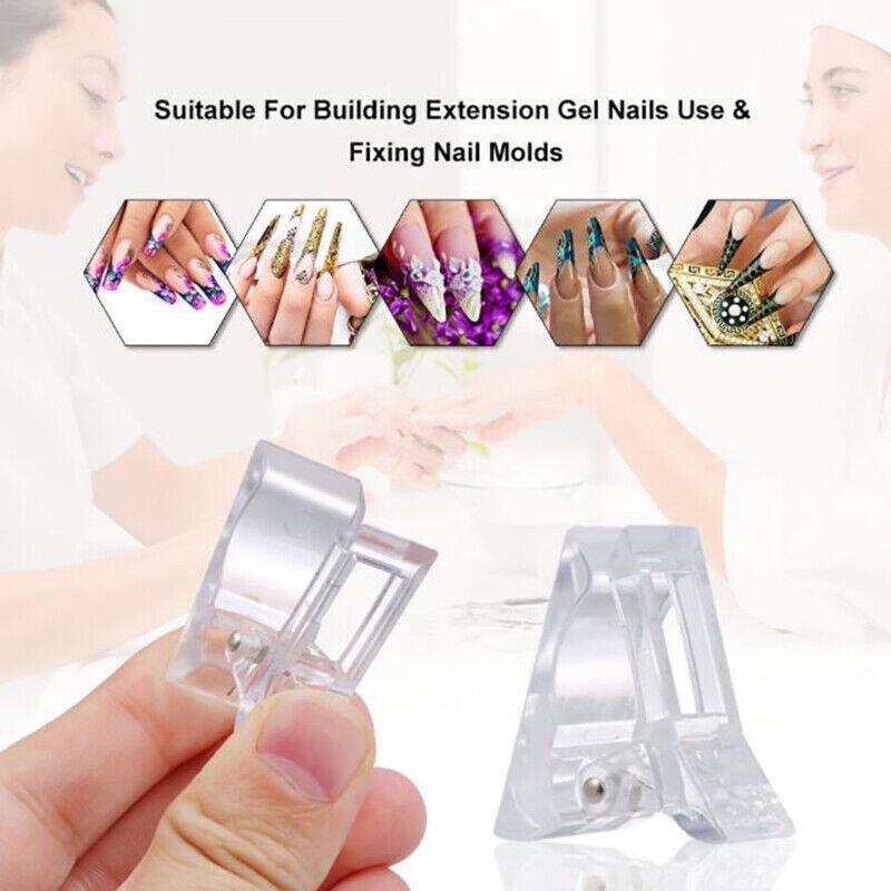 5-50Pcs Nail Tips Clip Clamps For Poly Gel Quick Building Extension Builder Tool - 5PCS V528-NAILPROLONGCLIP-5PCS-54651