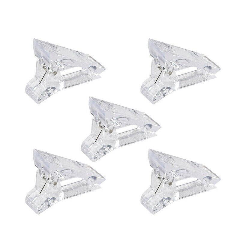 5-50Pcs Nail Tips Clip Clamps For Poly Gel Quick Building Extension Builder Tool - 5PCS V528-NAILPROLONGCLIP-5PCS-54651