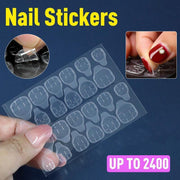 24-2400PCS Double Sided Adhesive Press On Nail Stickers Clear Tape Glue Tabs - 1PC (24xNail Stickers) V528-NAILSTICKERS-1PCS-54432