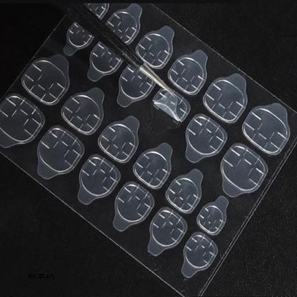 24-2400PCS Double Sided Adhesive Press On Nail Stickers Clear Tape Glue Tabs - 1PC (24xNail Stickers) V528-NAILSTICKERS-1PCS-54432