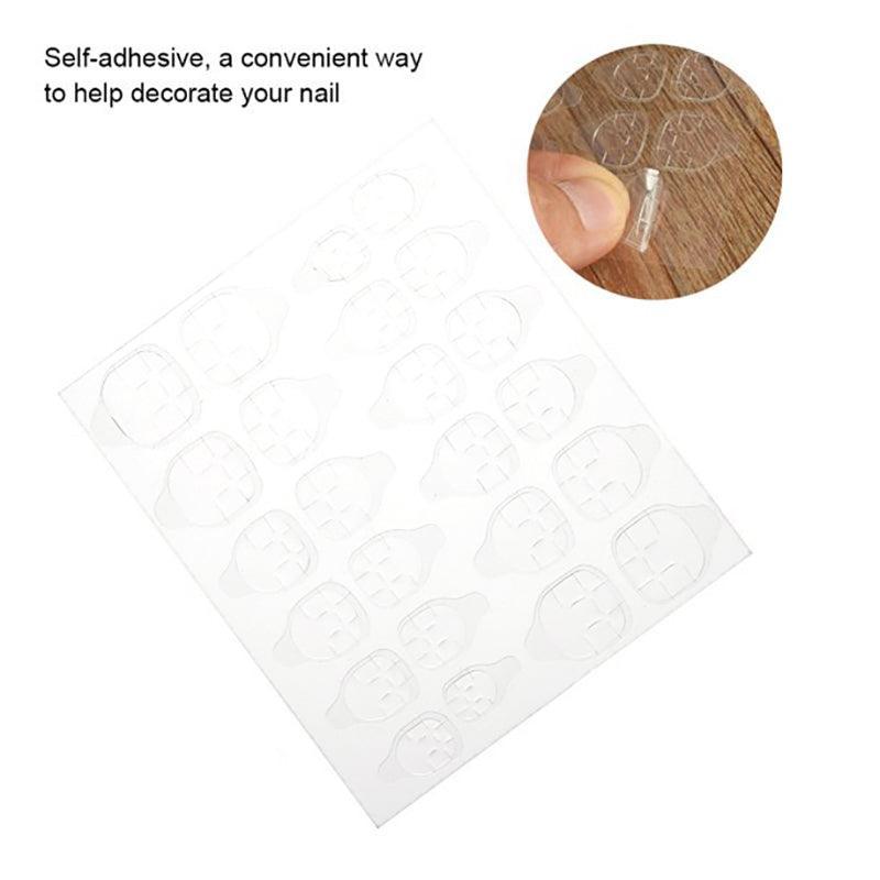 24-2400PCS Double Sided Adhesive Press On Nail Stickers Clear Tape Glue Tabs - 5PCS (120xNail Stickers) V528-NAILSTICKERS-5PCS-165281