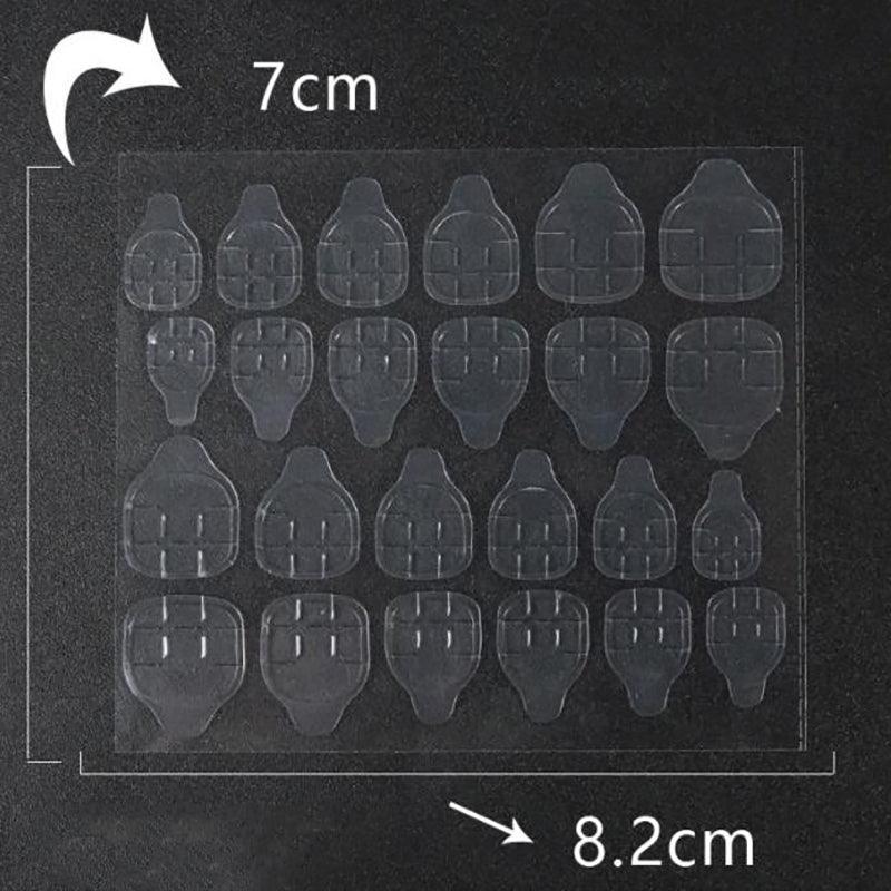 24-2400PCS Double Sided Adhesive Press On Nail Stickers Clear Tape Glue Tabs - 5PCS (120xNail Stickers) V528-NAILSTICKERS-5PCS-165281