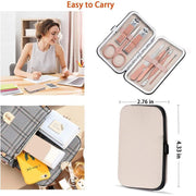 7PCS Manicure Pedicure Set Stainless Nail Clippers Kit Cuticle Grooming Case V528-NAILTOOLSETS-ROSEGOLD-7PCS809493