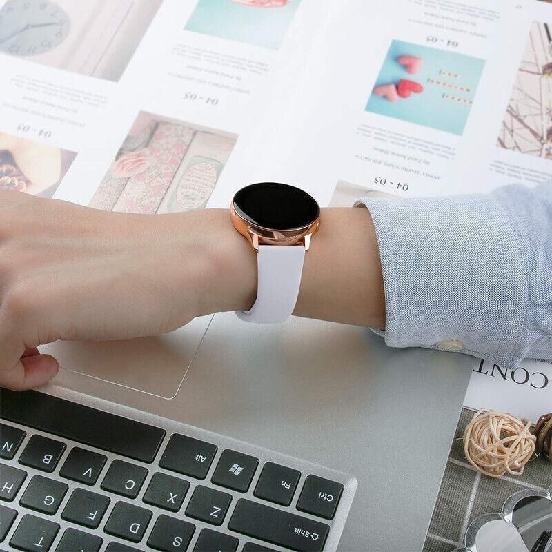 Silicone Watch Band 22mm Strap Replacement Wristband Soft Adjustable 228mm - Black V528-NAILWRISTBAND-LARGE-BLACK-324471