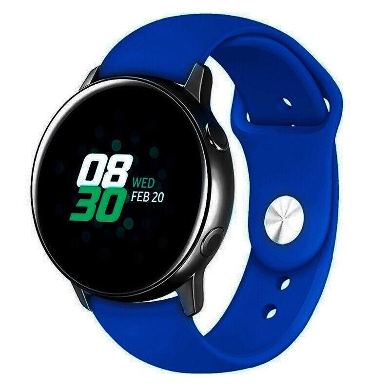 Silicone Watch Band 22mm Strap Replacement Wristband Soft Adjustable 228mm - Blue V528-NAILWRISTBAND-LARGE-BLUE-654505