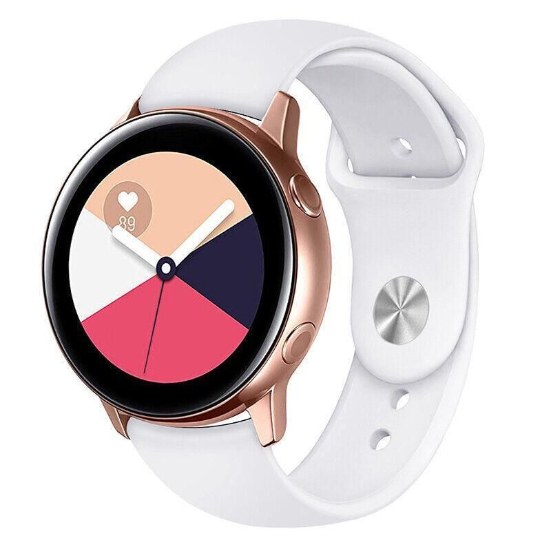 Silicone Watch Band 22mm Strap Replacement Wristband Soft Adjustable 228mm - White V528-NAILWRISTBAND-LARGE-WHITE-671574