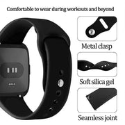 Silicone Watch Band 22mm Strap Replacement Wristband Soft Adjustable 228mm - White V528-NAILWRISTBAND-LARGE-WHITE-671574