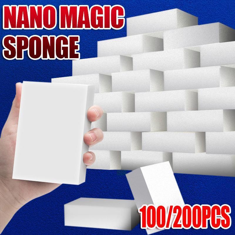 100PCS/200PCS Nano Magic Sponge Eraser Melamine Cleaning Pads - 100PCS V528-NANOMAGICSPONGE-100PCS-277369