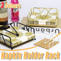 Steel Napkin Holder Serviette Rack Organiser Kitchen Serving Bar 3 Colours - Gold V528-NAPKIN-HOLDER-GOLD-586647