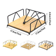 Steel Napkin Holder Serviette Rack Organiser Kitchen Serving Bar 3 Colours - Gold V528-NAPKIN-HOLDER-GOLD-586647