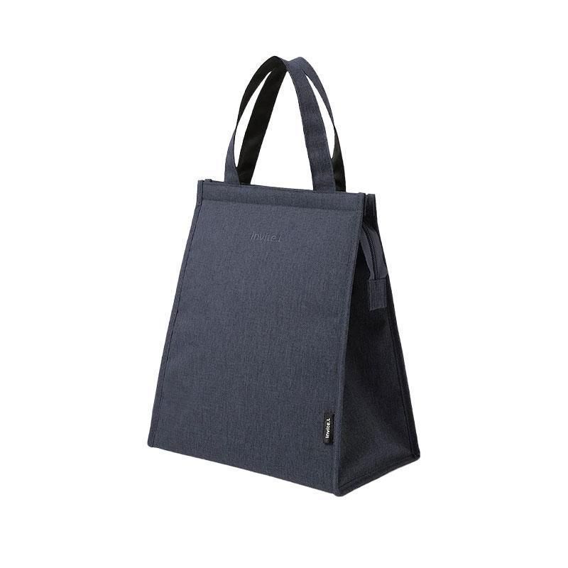 M Size Lunch Bag Thermal Insulated Box Bento Pouch Food Tote Work School Picnic - Navy V528-NAVY-M-222574