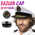Sailor Cap Boat Captain Hat For Navy Skipper Costume Fancy Marine Dress V528-NAVYCAP-22056