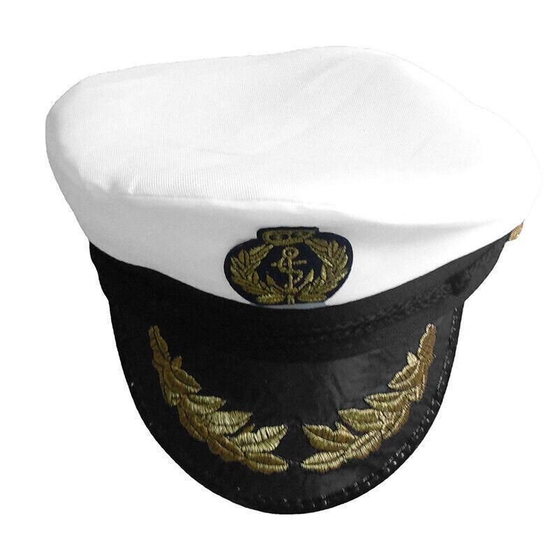 Sailor Cap Boat Captain Hat For Navy Skipper Costume Fancy Marine Dress V528-NAVYCAP-22056
