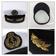 Sailor Cap Boat Captain Hat For Navy Skipper Costume Fancy Marine Dress V528-NAVYCAP-22056