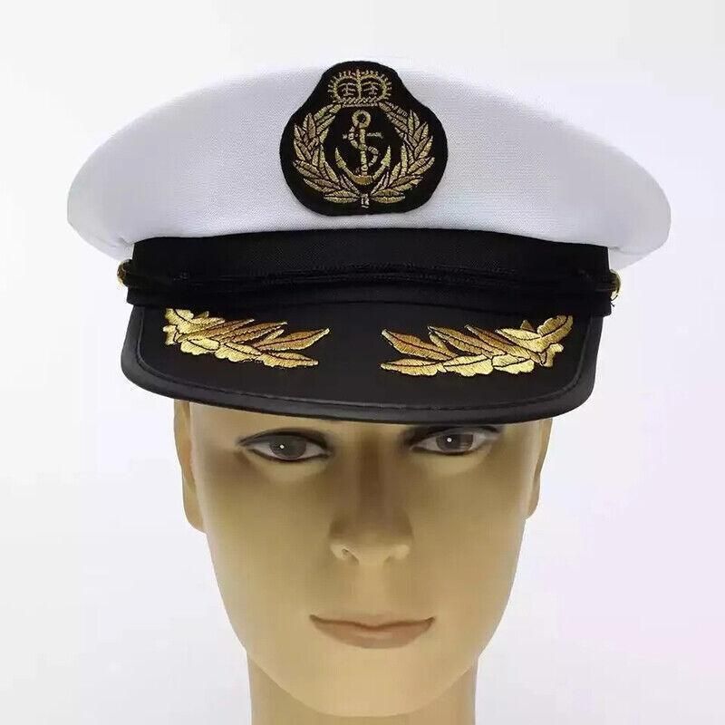 Sailor Cap Boat Captain Hat For Navy Skipper Costume Fancy Marine Dress V528-NAVYCAP-22056