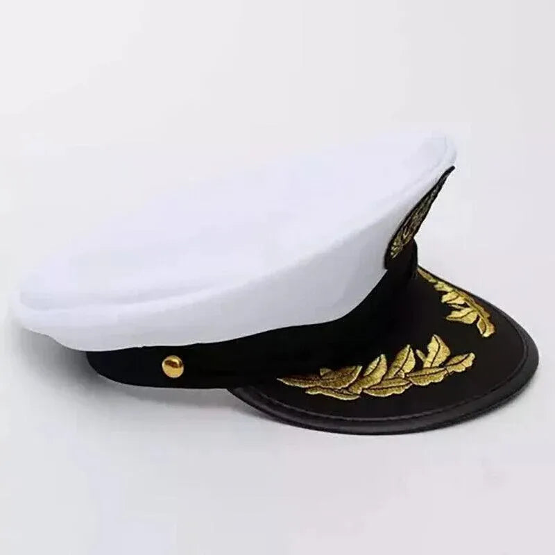 Sailor Cap Boat Captain Hat For Navy Skipper Costume Fancy Marine Dress V528-NAVYCAP-22056