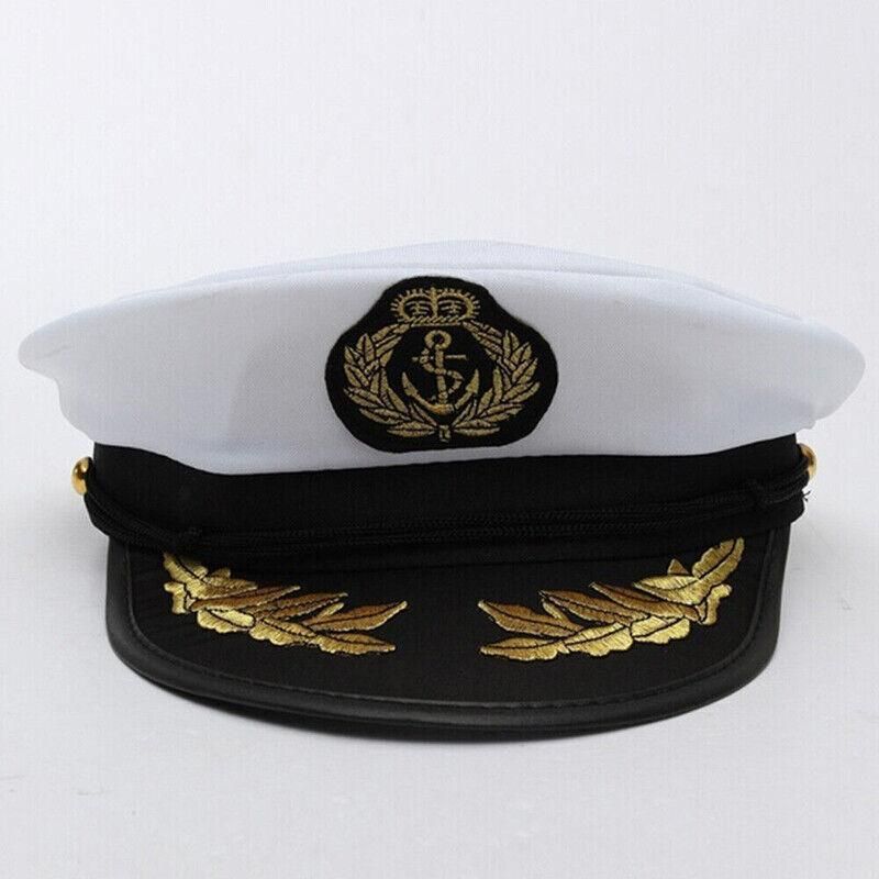 Sailor Cap Boat Captain Hat For Navy Skipper Costume Fancy Marine Dress V528-NAVYCAP-22056